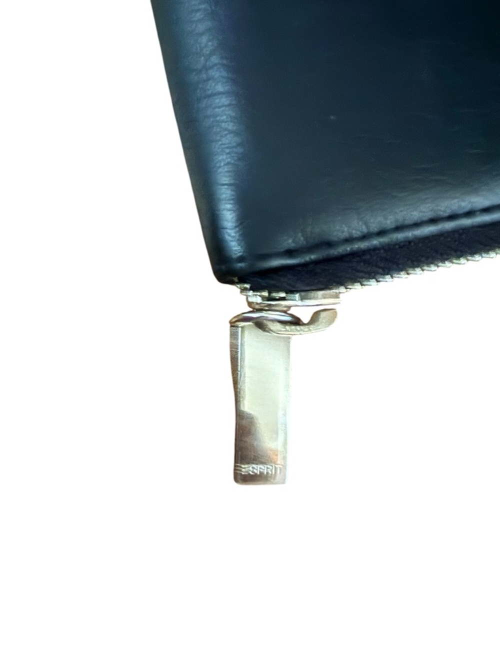 Esprit Black Zip Wallet with Metal Logo - Picture 6 of 9